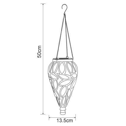 Globo - LED Saules enerģijas lampa LED/0,9W/3,2V IP44 caurspīdīga