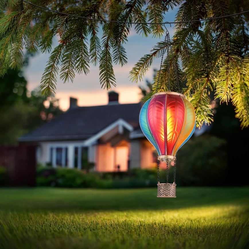 Globo - Piekarams saules enerģijas rotājums 20xLED/0,5W/3V IP44 lidojošs balons