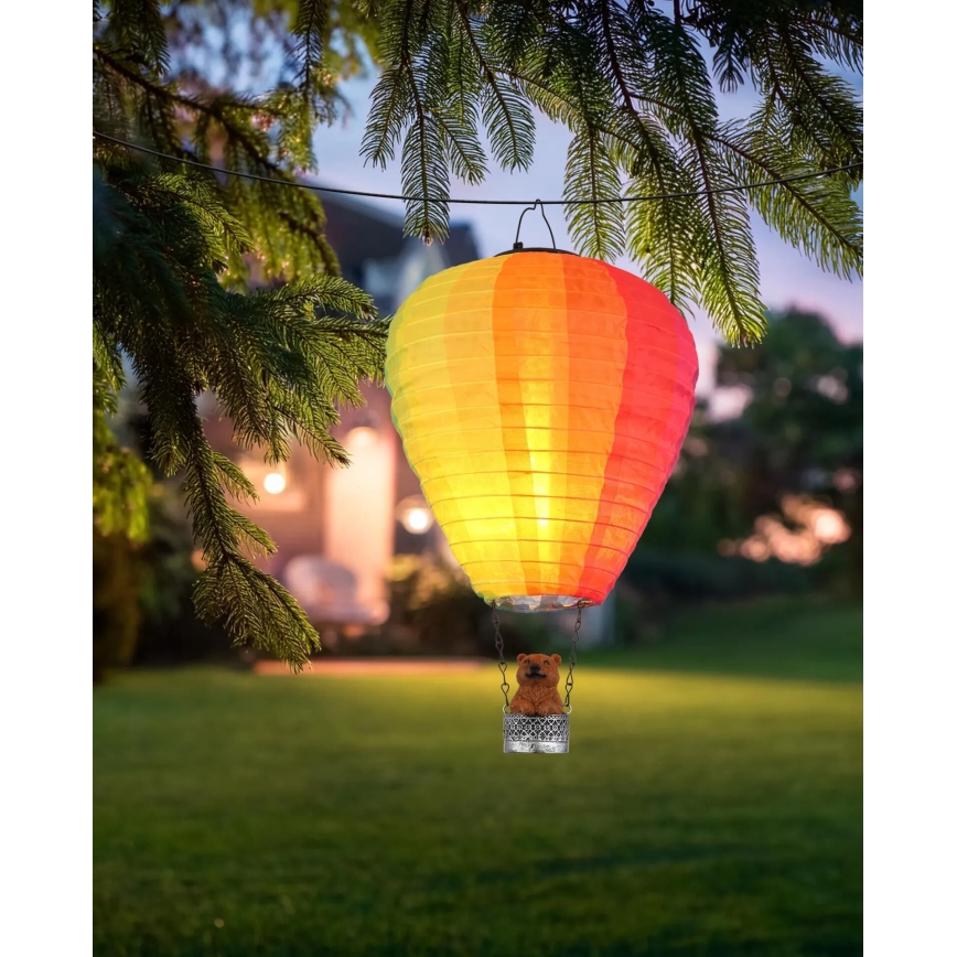 Globo - LED Piekarams saules enerģijas rotājums 24xLED/0,06W/3V IP44 lidojošs balons