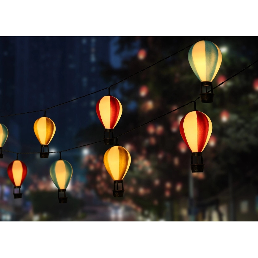 Globo - LED Saules enerģijas virtene 9xLED/0,06W/3V 390 cm IP44