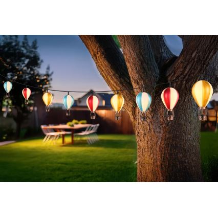Globo - LED Saules enerģijas virtene 9xLED/0,06W/3V 390 cm IP44