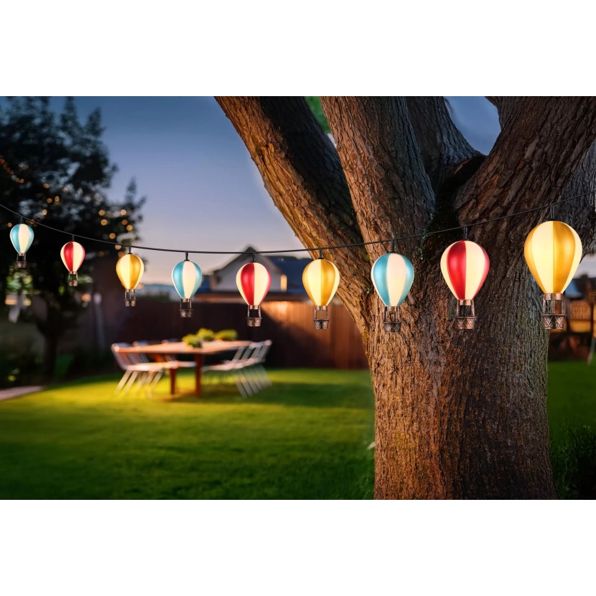 Globo - LED Saules enerģijas virtene 9xLED/0,06W/3V 390 cm IP44