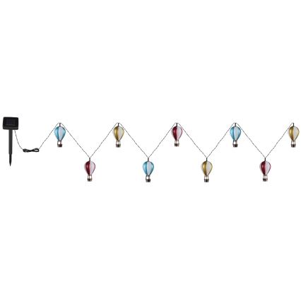 Globo - LED Saules enerģijas virtene 9xLED/0,06W/3V 390 cm IP44