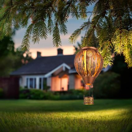 Globo - LED Piekarams saules enerģijas rotājums 12xLED/0,02W/3V IP44 lidojošs balons