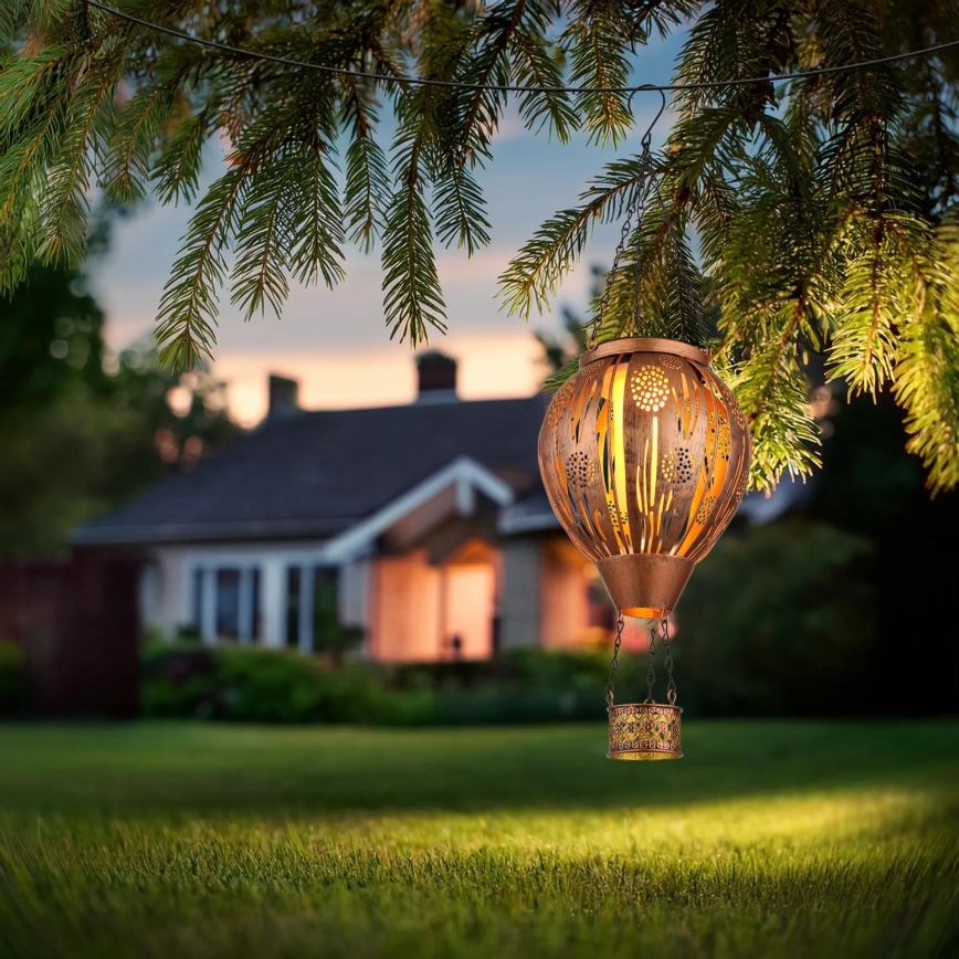 Globo - LED Piekarams saules enerģijas rotājums 12xLED/0,02W/3V IP44 lidojošs balons