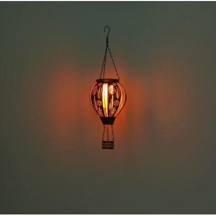 Globo - LED Piekarams saules enerģijas rotājums 12xLED/0,02W/3V IP44 lidojošs balons