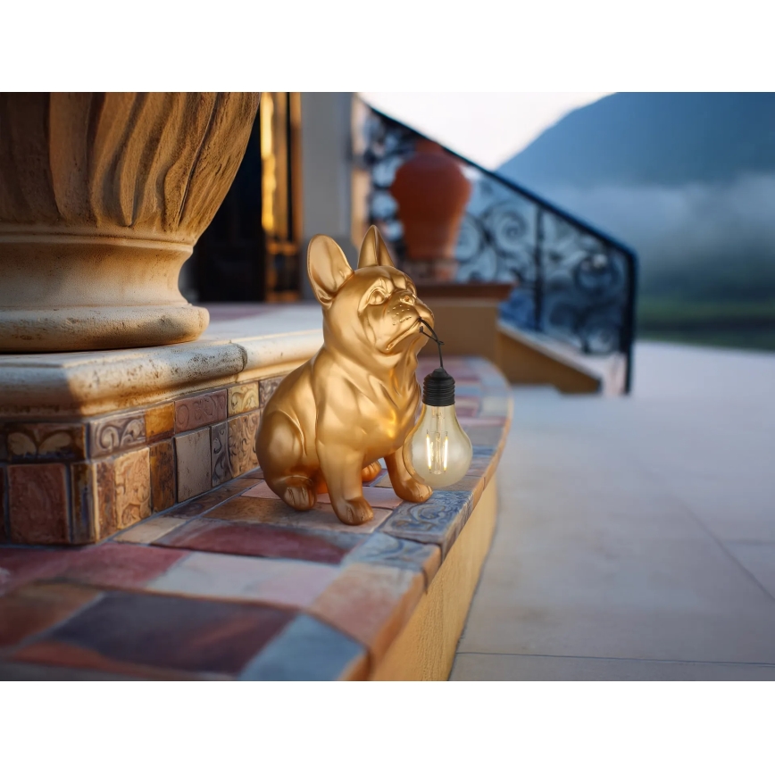 Globo - LED saules gaismeklis LED/3V IP44 300 mAh zelta suns