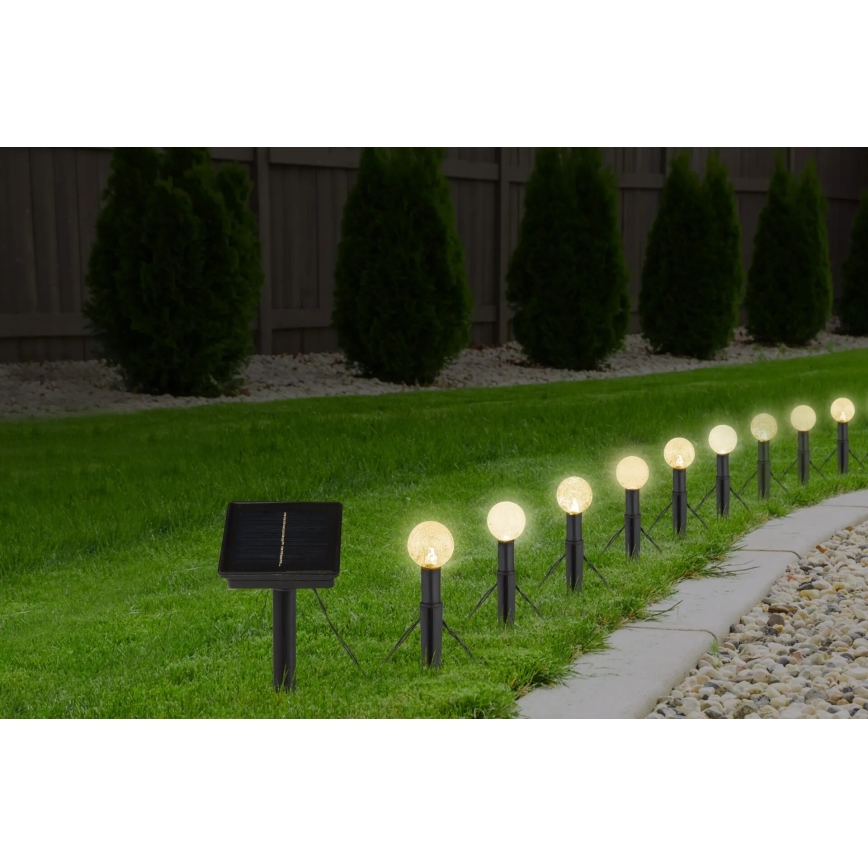 Globo - LED RGB Saules enerģijas virtene 20xLED/0,06W/3V 770 cm IP44