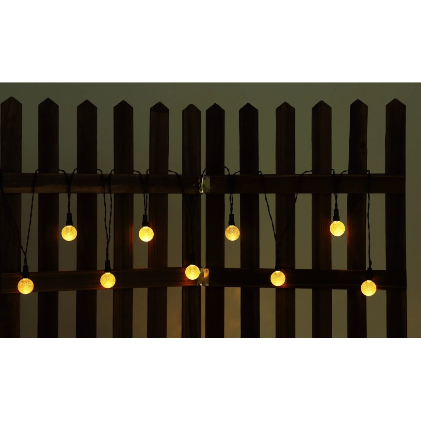Globo - LED RGB Saules enerģijas virtene 20xLED/0,06W/3V 770 cm IP44
