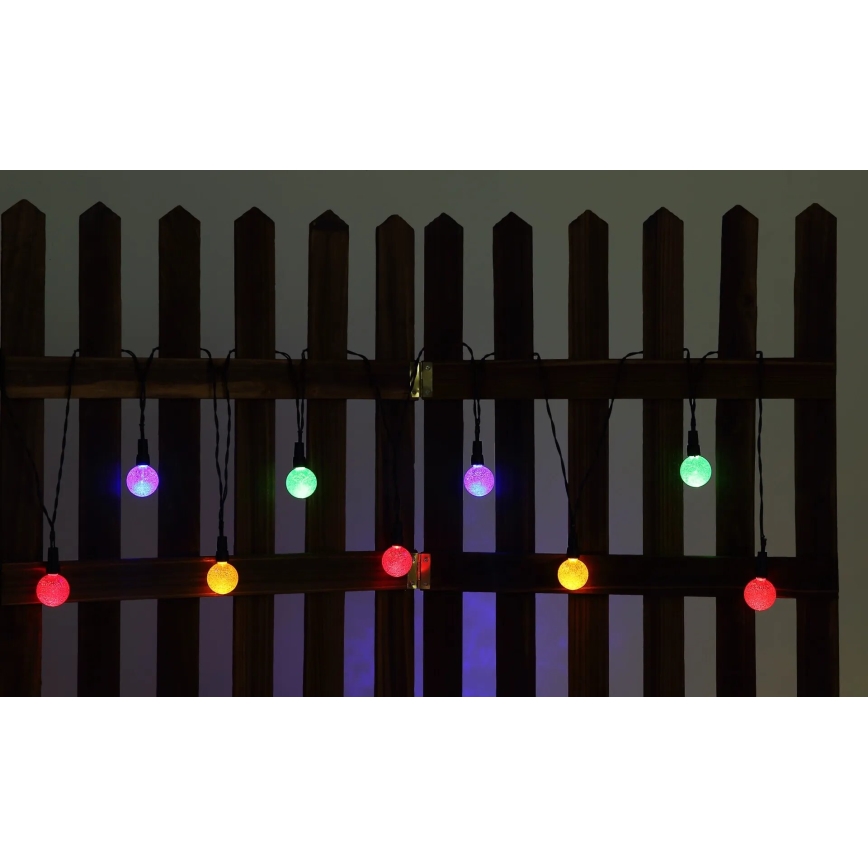 Globo - LED RGB Saules enerģijas virtene 20xLED/0,06W/3V 770 cm IP44