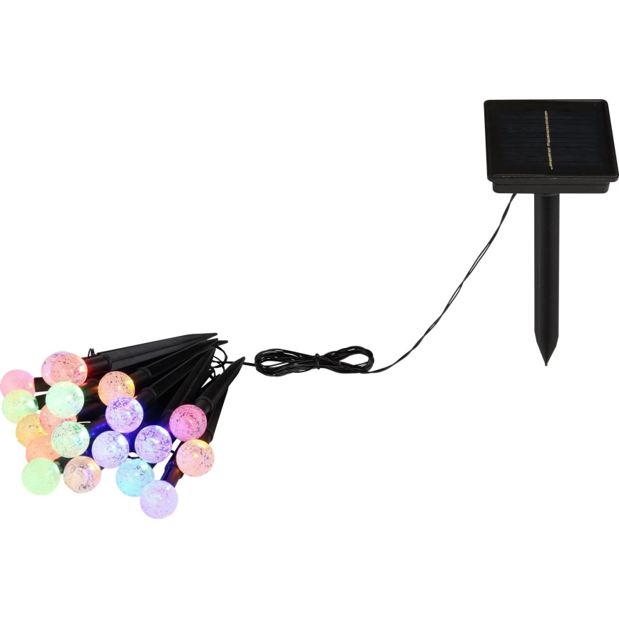 Globo - LED RGB Saules enerģijas virtene 20xLED/0,06W/3V 770 cm IP44
