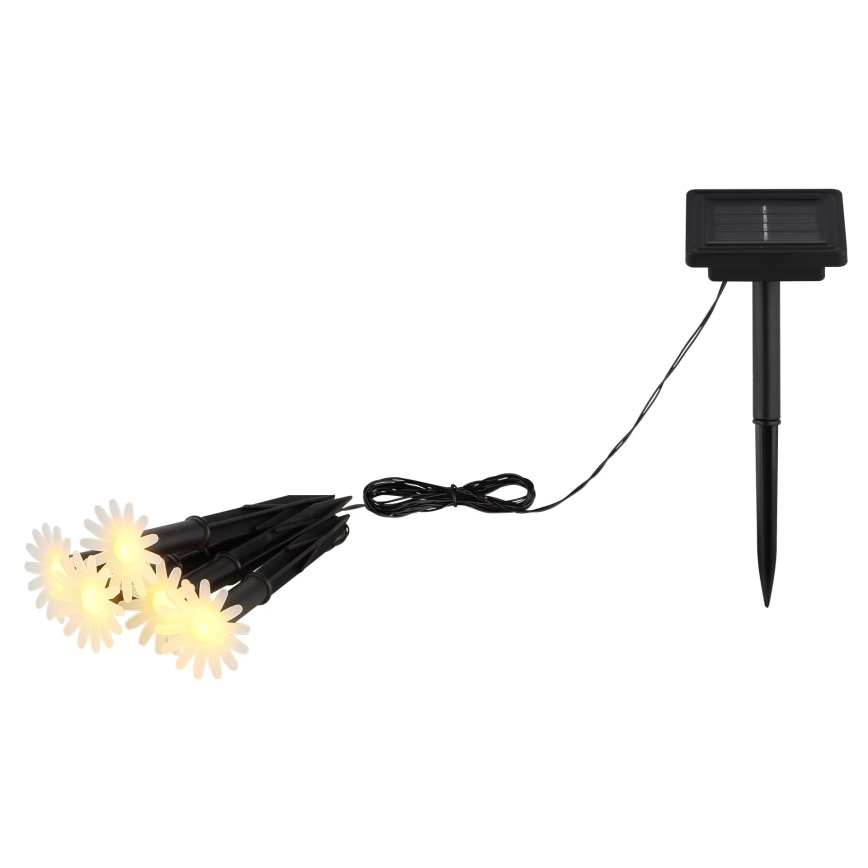 Globo - LED saules virtene 5xLED/3V IP44 300 mAh 2,2 m ziedi