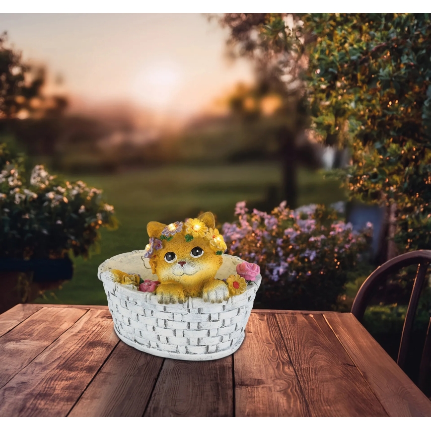 Globo - LED saules gaismeklis LED/1,2V IP44 300 mAh kaķis