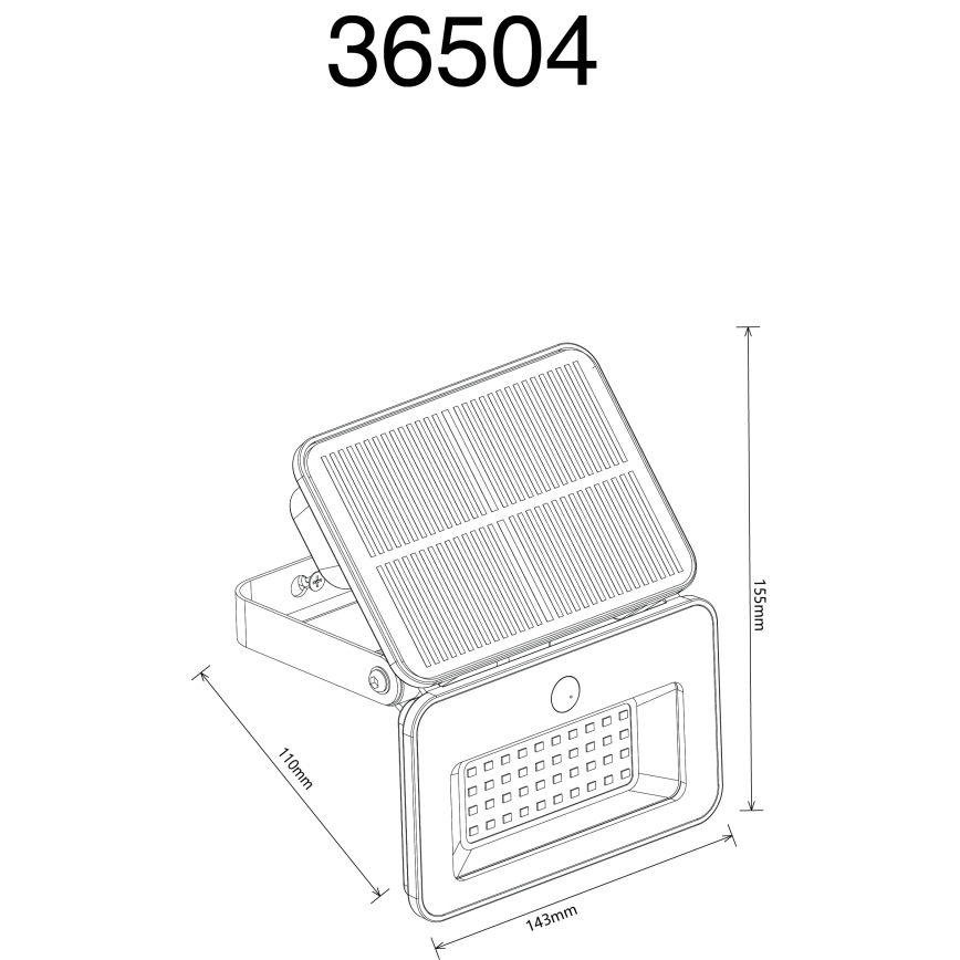 Globo - LED aptumšojams saules gaismeklis ar sensoru LED/8W/5V 3000/4000/6500K IP65 2200 mAh