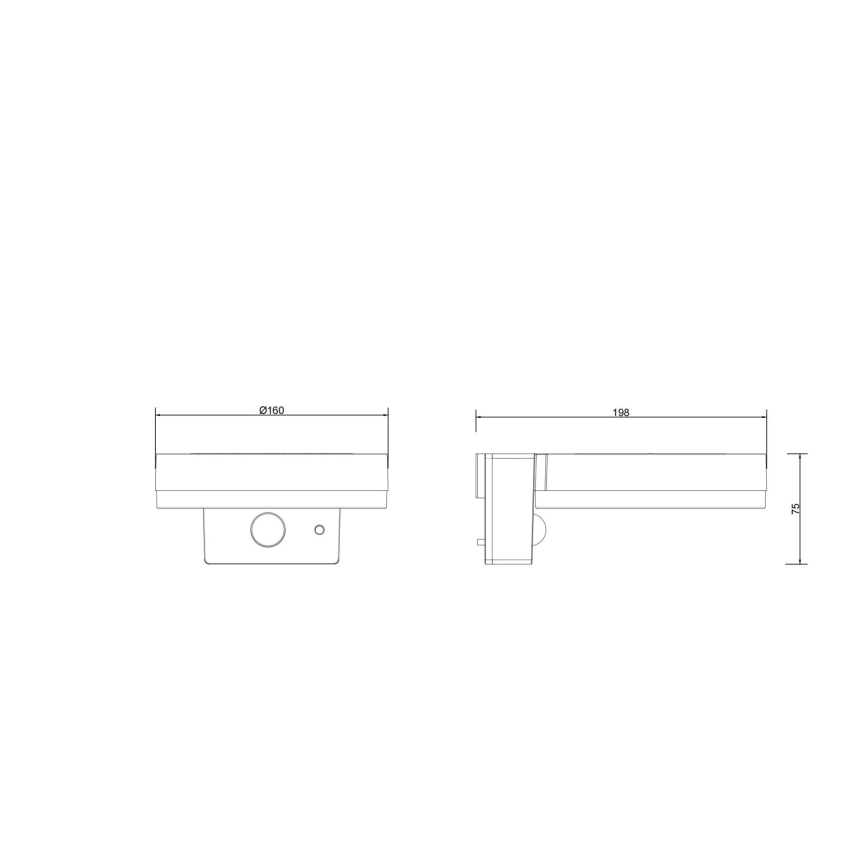 Globo - LED saules gaismeklis ar sensoru LED/6W/3,7V IP44 2200 mAh