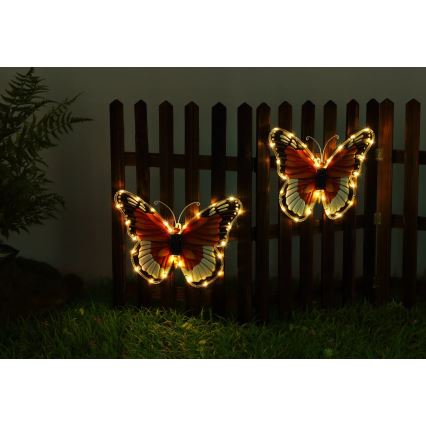 Globo - LED saules lampa LED/3V IP44 200 mAh tauriņš