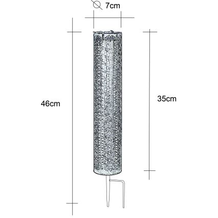 Globo - LED Saules enerģijas lampa LED/0,06W/3,2V 3000K IP44 300 mAh