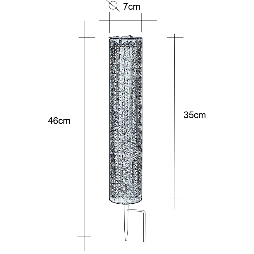 Globo - LED Saules enerģijas lampa LED/0,06W/3,2V 3000K IP44 300 mAh
