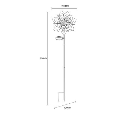 Globo - LED Saules enerģijas rotājums LED/0,06W/3,2V IP44