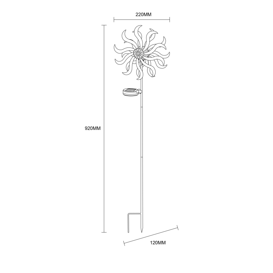 Globo - LED Saules enerģijas rotājums LED/0,06W/3,2V IP44