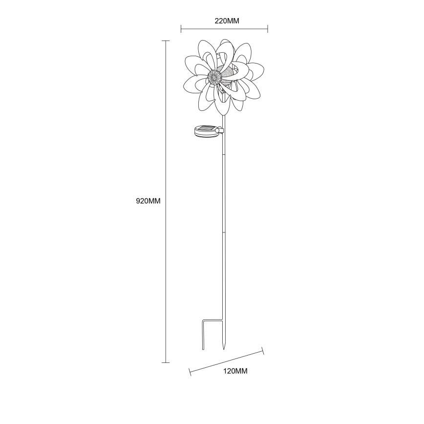 Globo - LED Saules enerģijas rotājums LED/0,06W/3,2V IP44