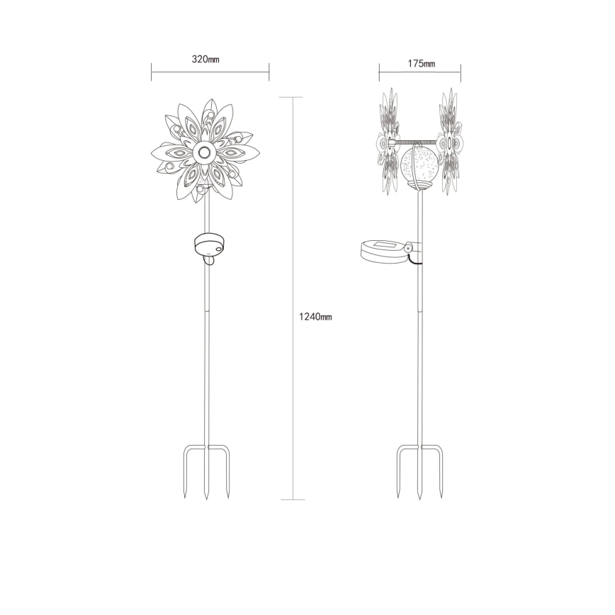 Globo - LED Saules enerģijas rotājums LED/0,02W/3V IP44