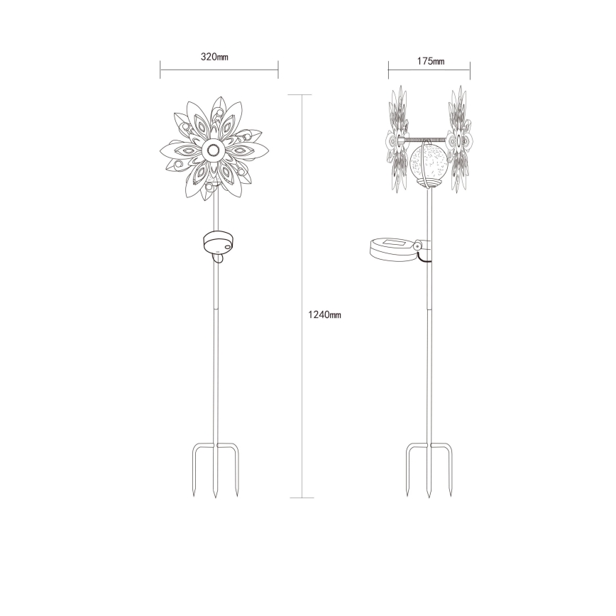 Globo - LED Saules enerģijas rotājums LED/0,02W/3V IP44