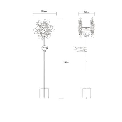 Globo - LED Saules enerģijas rotājums LED/0,02W/3V IP44