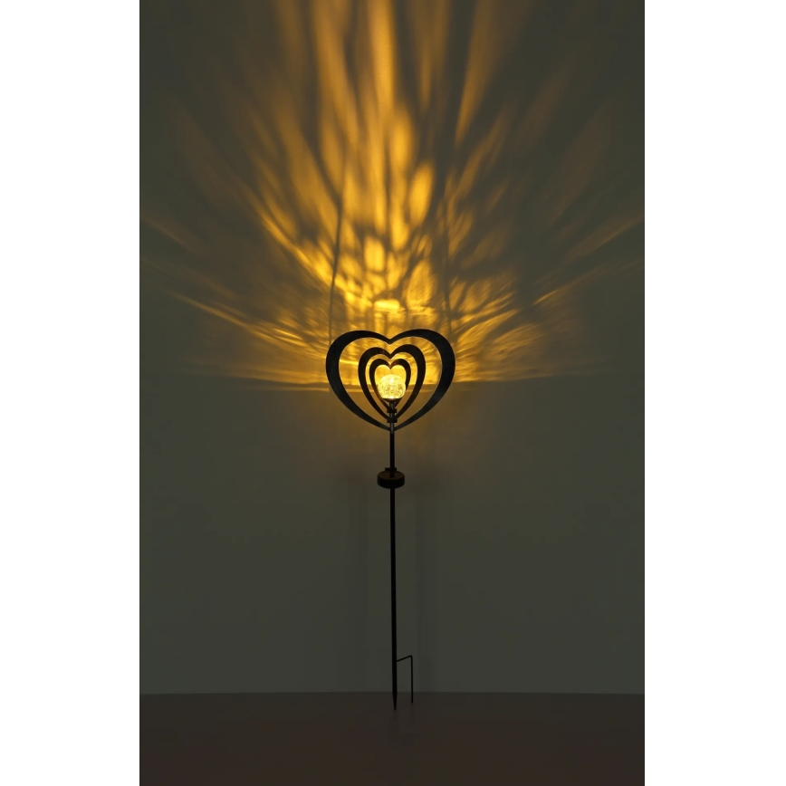 Globo - LED saules gaismeklis LED/3V IP44 300 mAh sudraba sirds