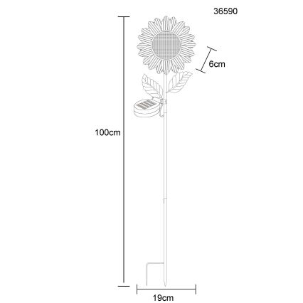 Globo - LED saules gaismeklis 200xLED/3V IP44 600 mAh zieds