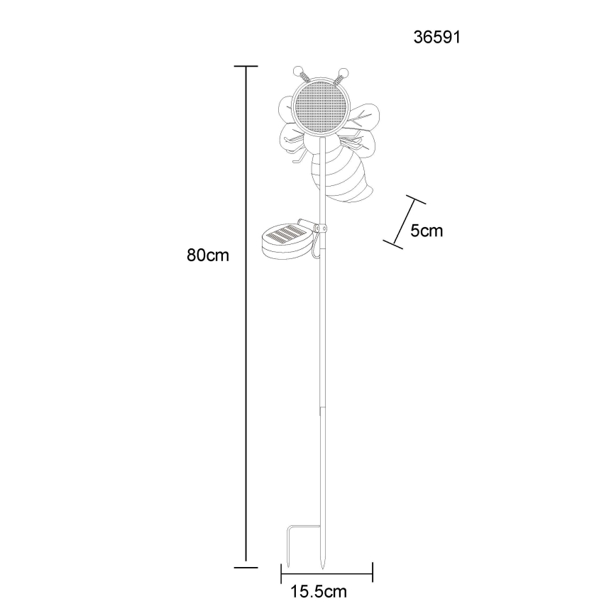 Globo - LED saules gaismeklis 200xLED/3V IP44 600 mAh bite