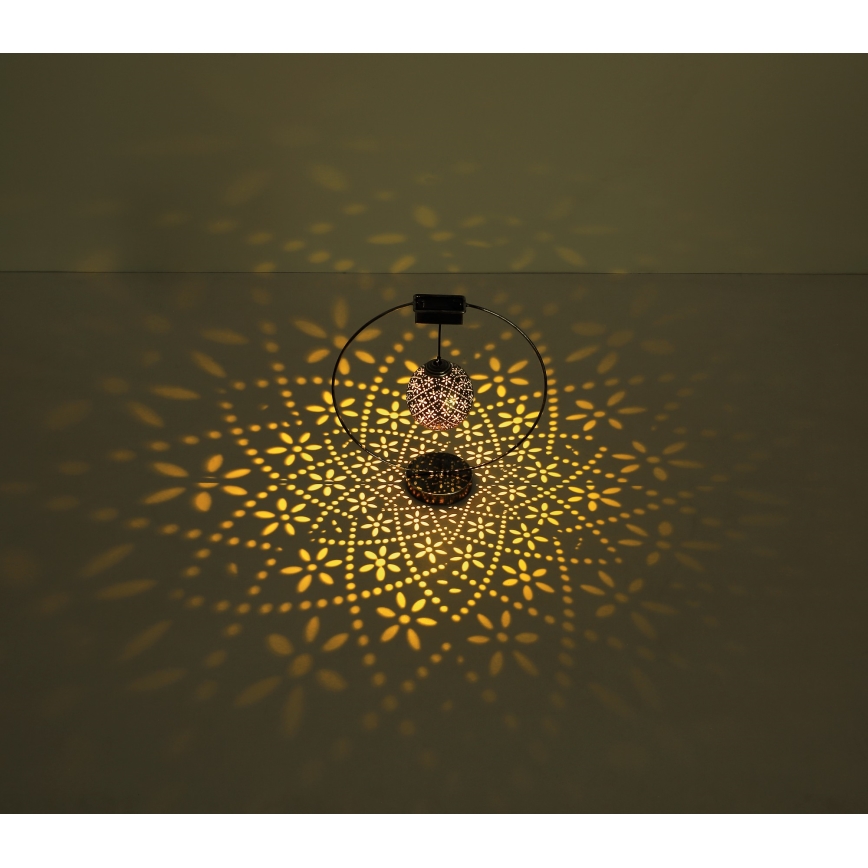 Globo - LED Saules enerģijas lampa LED/0,06W/1,2V sudraba IP44
