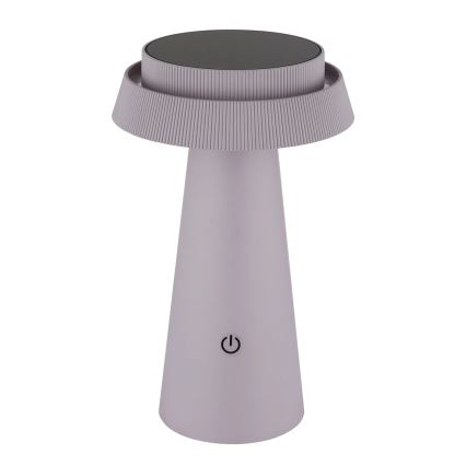 Globo - LED Aptumšojama saules enerģijas skārienvadāma lampa LED/4W/3,7W IP54 rozā
