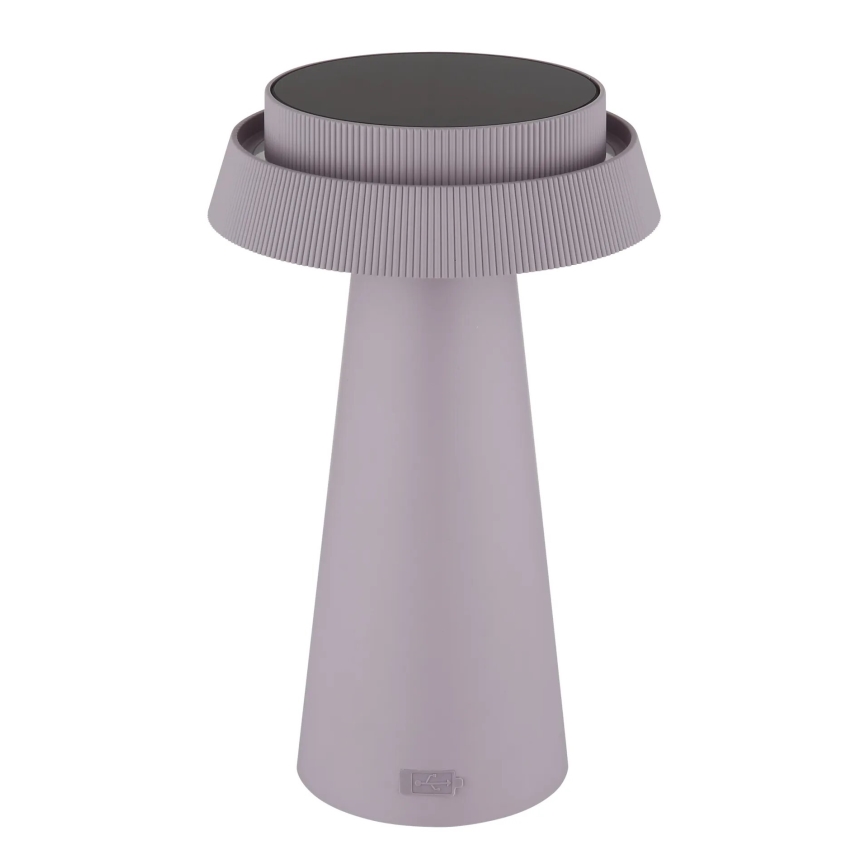 Globo - LED Aptumšojama saules enerģijas skārienvadāma lampa LED/4W/3,7W IP54 rozā