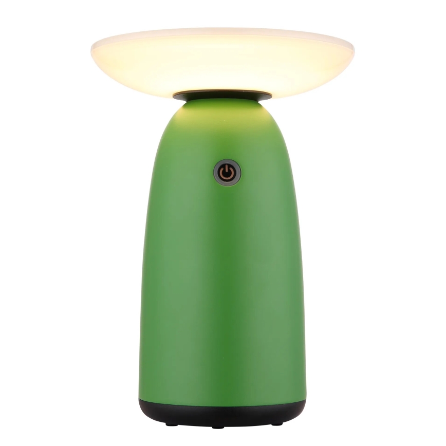Globo - LED Aptumšojama saules enerģijas skārienvadāma lampa LED/10W/3,7V IP54 3600 mAh zaļa