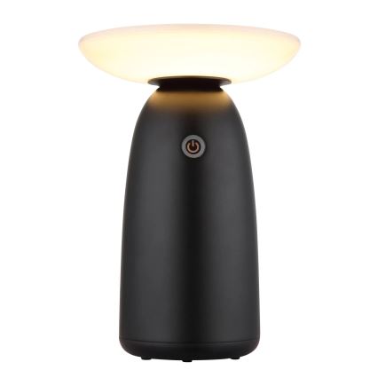 Globo - LED Aptumšojama saules enerģijas skārienvadāma lampa LED/10W/3,7V IP54 3600 mAh melna