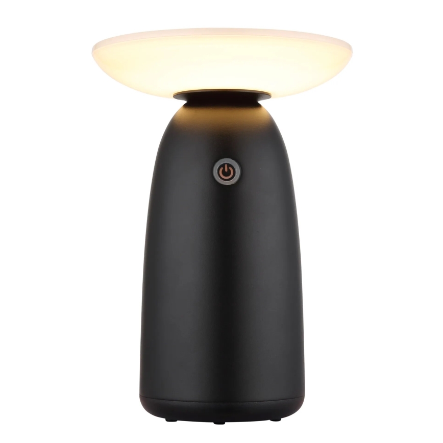 Globo - LED Aptumšojama saules enerģijas skārienvadāma lampa LED/10W/3,7V IP54 3600 mAh melna
