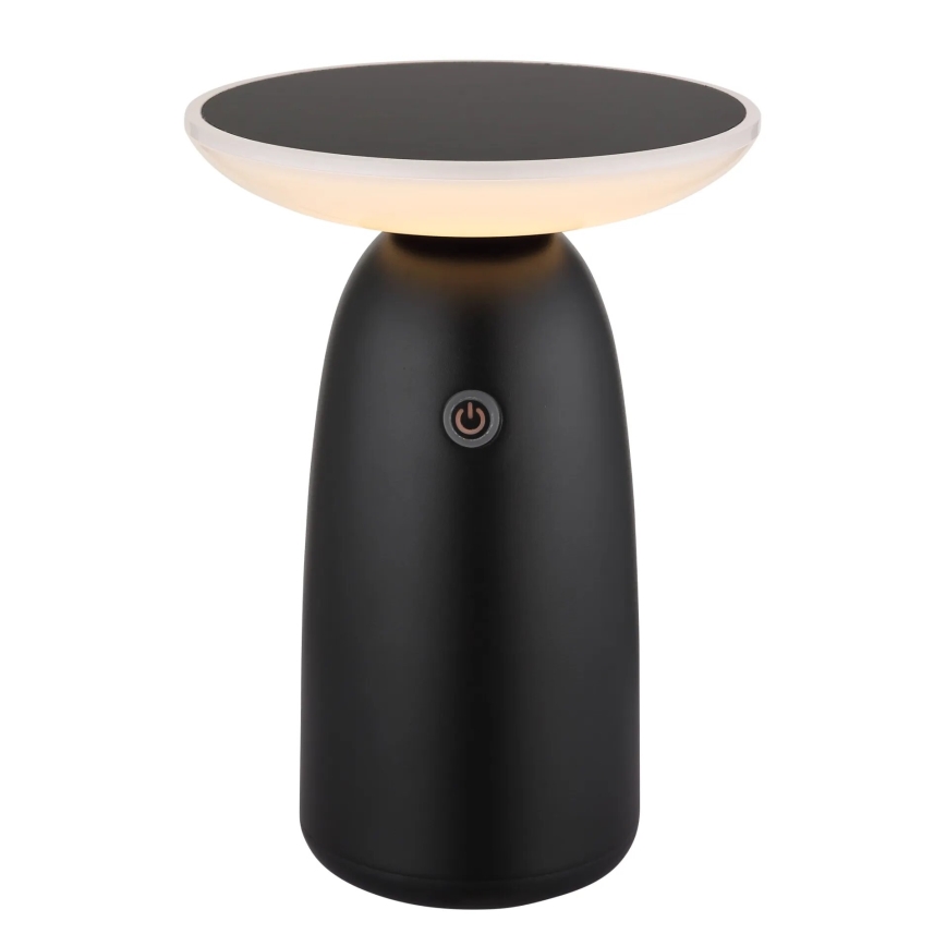 Globo - LED Aptumšojama saules enerģijas skārienvadāma lampa LED/10W/3,7V IP54 3600 mAh melna