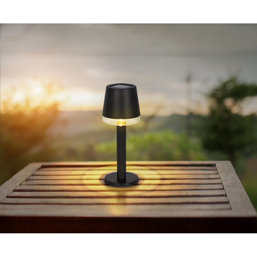 Globo - LED Saules enerģijas lampa LED/0,5W/3,2V 3000K IP44 melna