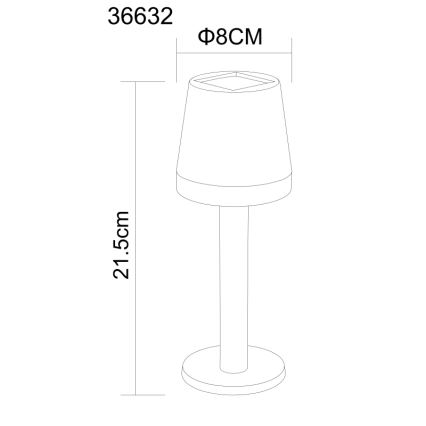 Globo - LED Saules enerģijas lampa LED/0,5W/3,2V 3000K IP44 melna