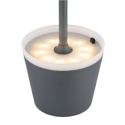 Globo - LED Saules enerģijas lampa LED/0,6W/3V 3000K IP44 antracīta