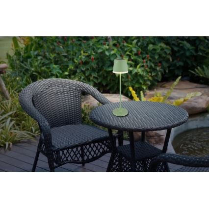Globo - LED Saules enerģijas lampa LED/0,06W/3V 3000K IP44 1200 mAh zaļa