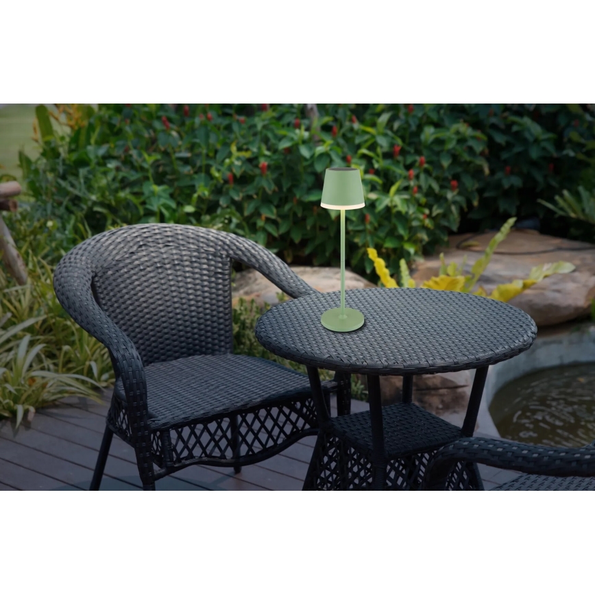 Globo - LED Saules enerģijas lampa LED/0,06W/3V 3000K IP44 1200 mAh zaļa