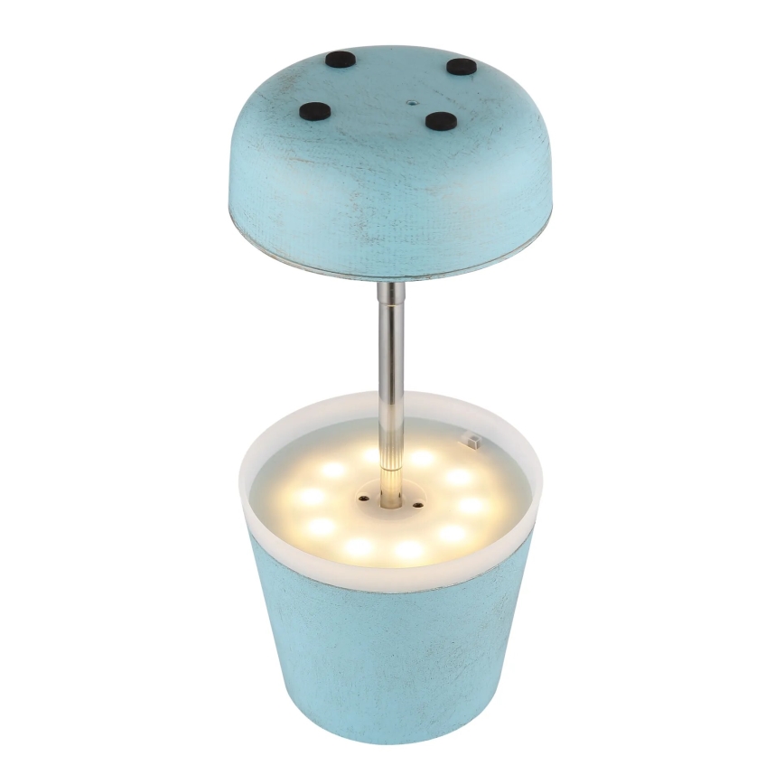 Globo - LED Saules enerģijas lampa 10xLED/0,06W/3V IP44 zila