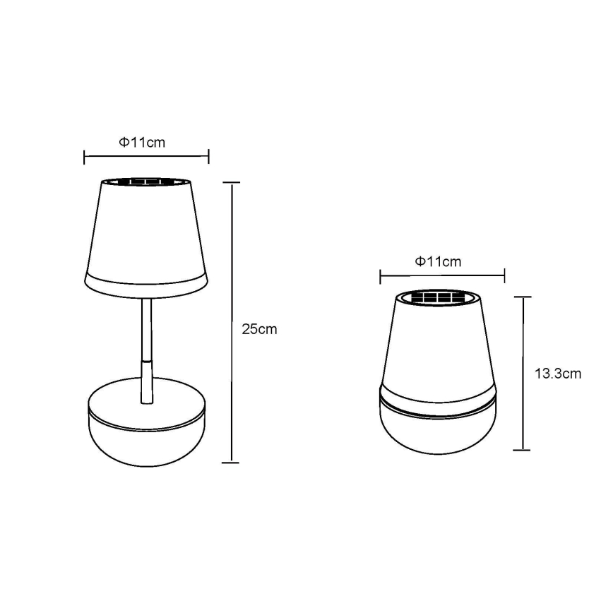Globo - LED Saules enerģijas lampa 10xLED/0,06W/3V IP44 zila