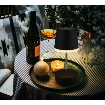 Globo - LED Saules enerģijas lampa 10xLED/0,06W/3V IP44 melna