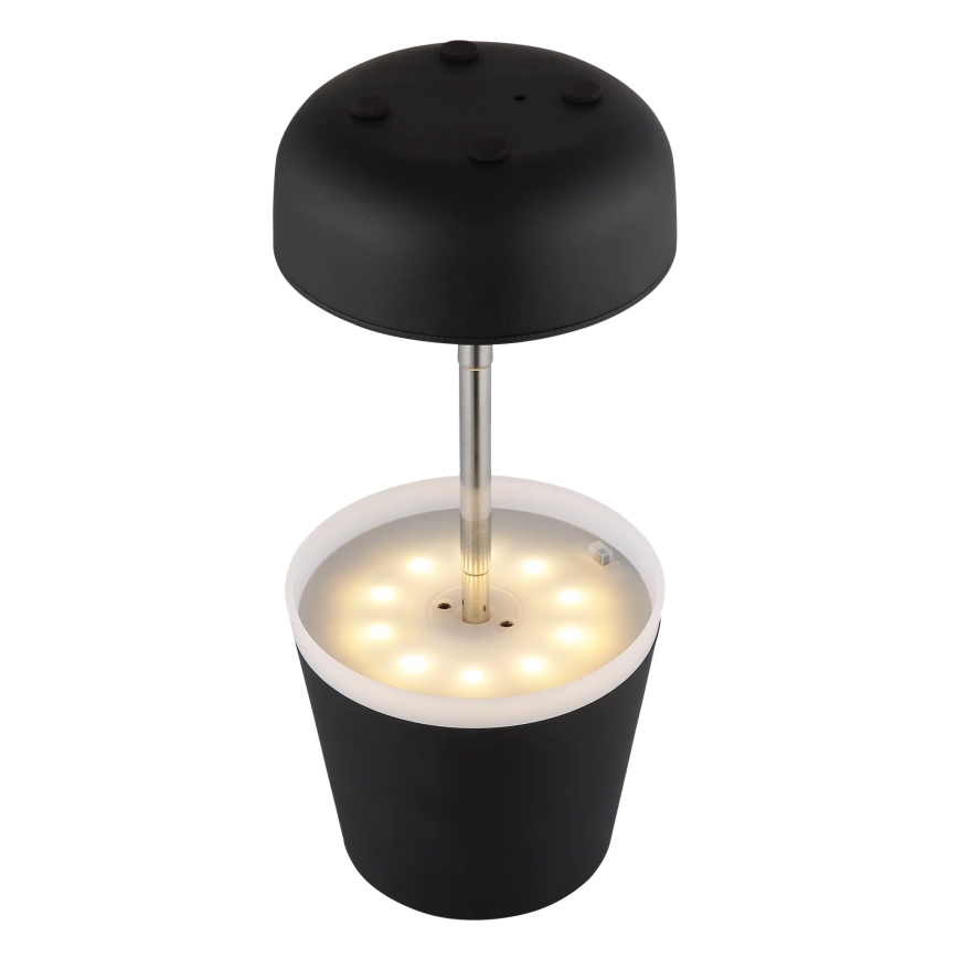 Globo - LED Saules enerģijas lampa 10xLED/0,06W/3V IP44 melna