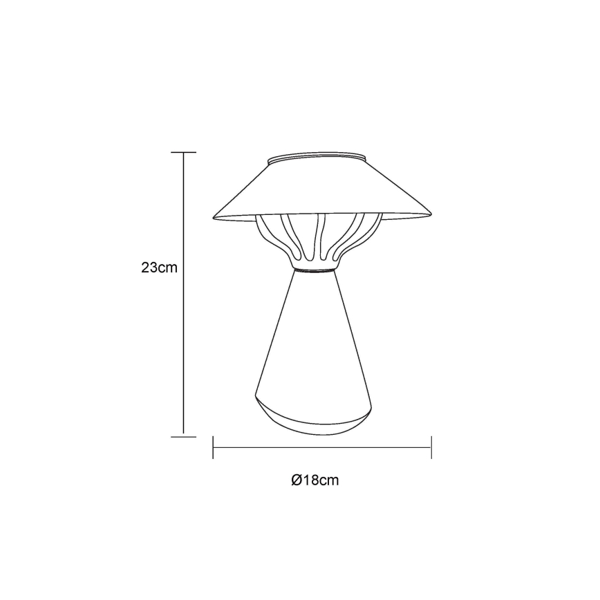 Globo - LED Saules enerģijas lampa 10xLED/0,06W/1,2V IP44 melna