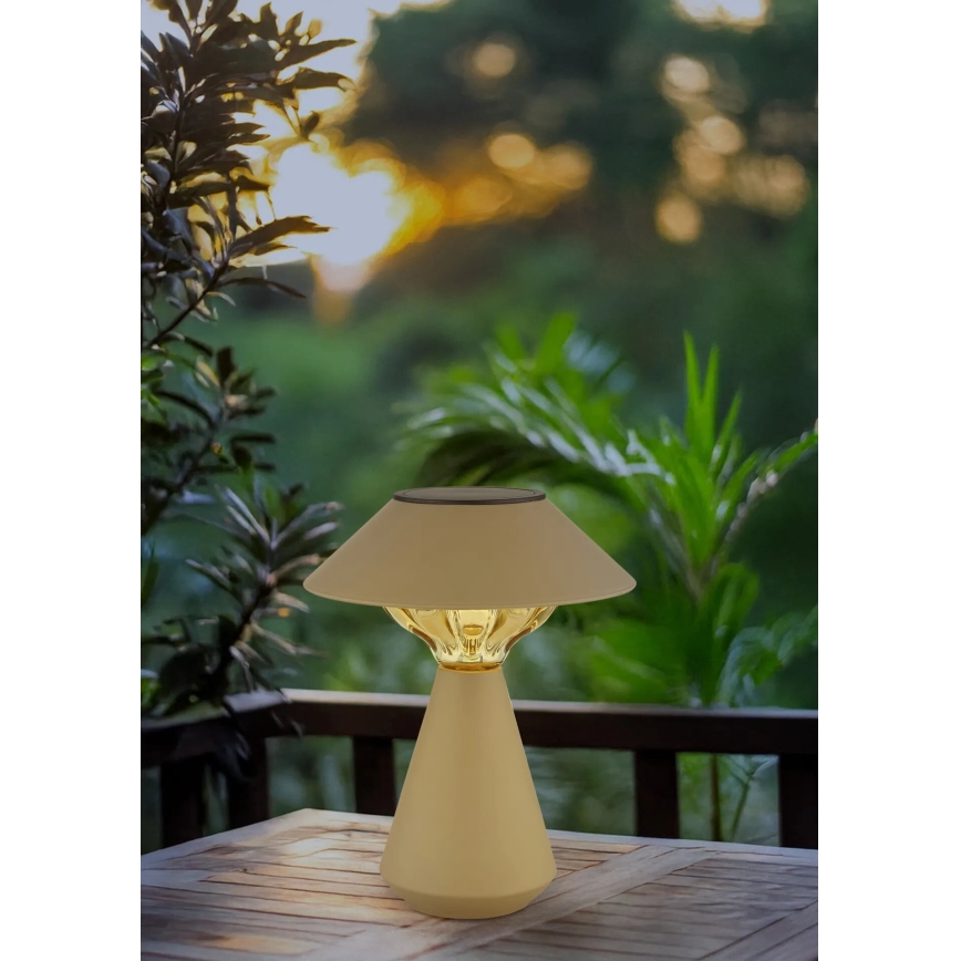 Globo - LED Saules enerģijas lampa 10xLED/0,06W/1,2V IP44 brūna