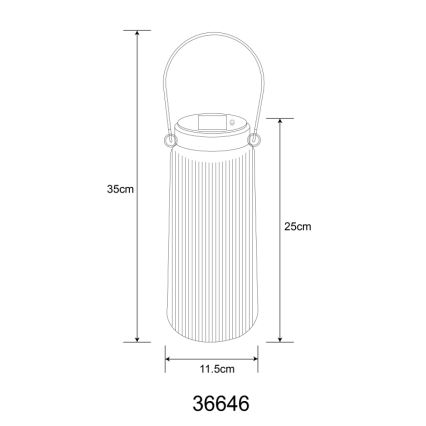 Globo - LED Saules enerģijas lampa 2xLED/0,5W/3V 3000K IP44